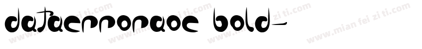 dataerroraoe bold字体转换